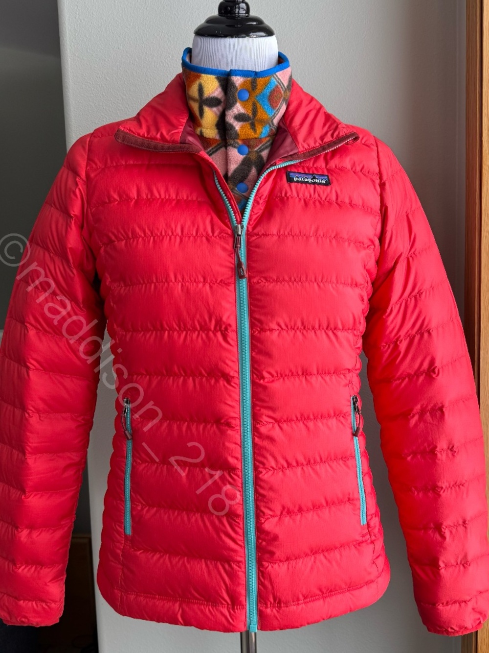 Patagonia Down Sweater Jacket Small French Red Regular Fit 800-fill down S